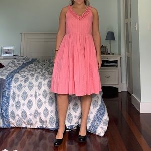 Pink schoolteacher dress